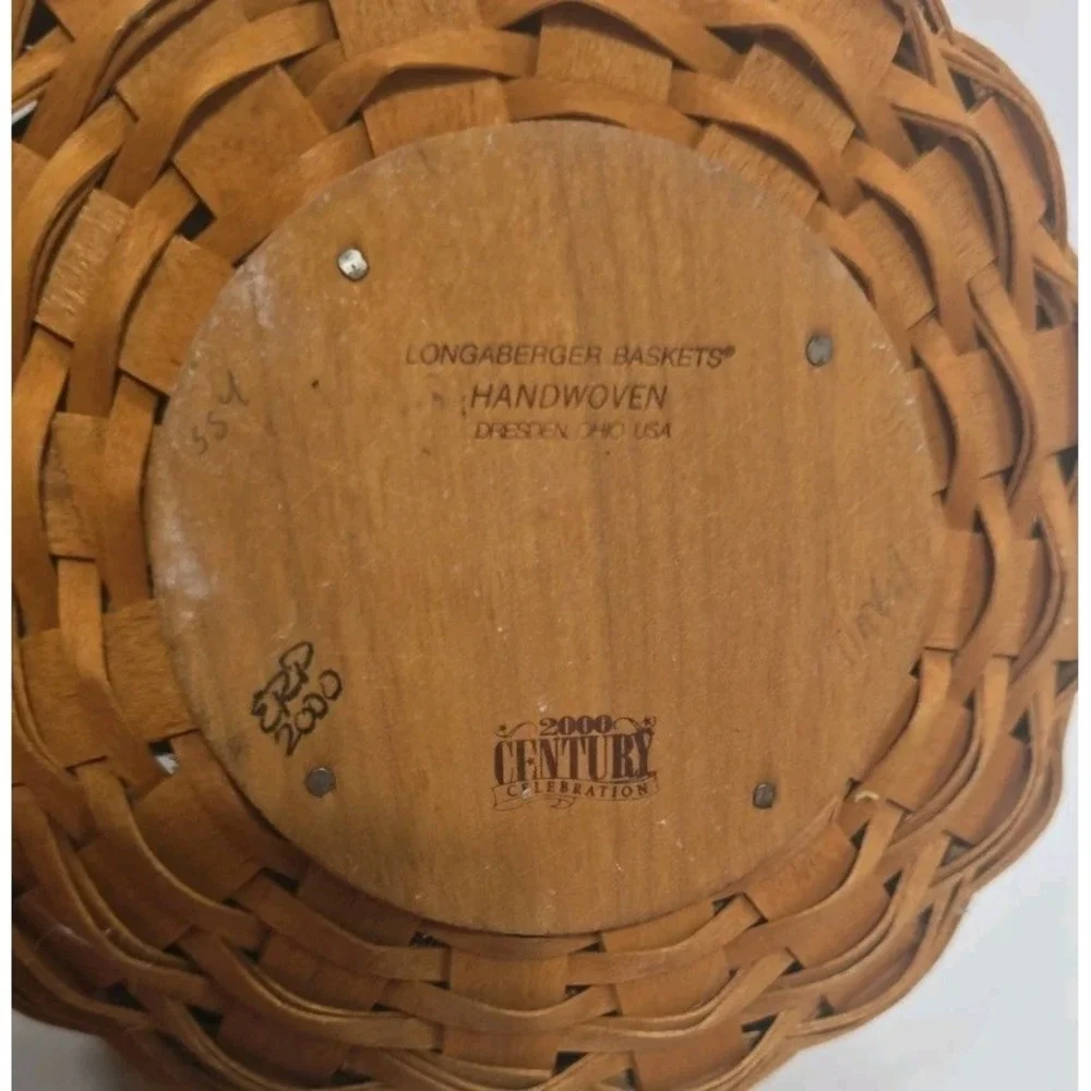 Longaberger 2000 October Fields Basket With Plastic Liner~No Lid